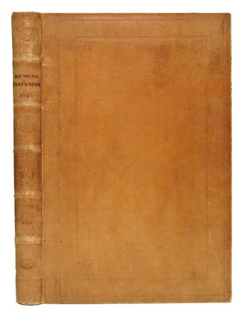 BIBLE IN DUTCH.  Het Nieuwe Testament Ons Salichmaeckers Jesu Christi.  1646